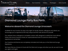 Tablet Screenshot of diamondlounge.com.au